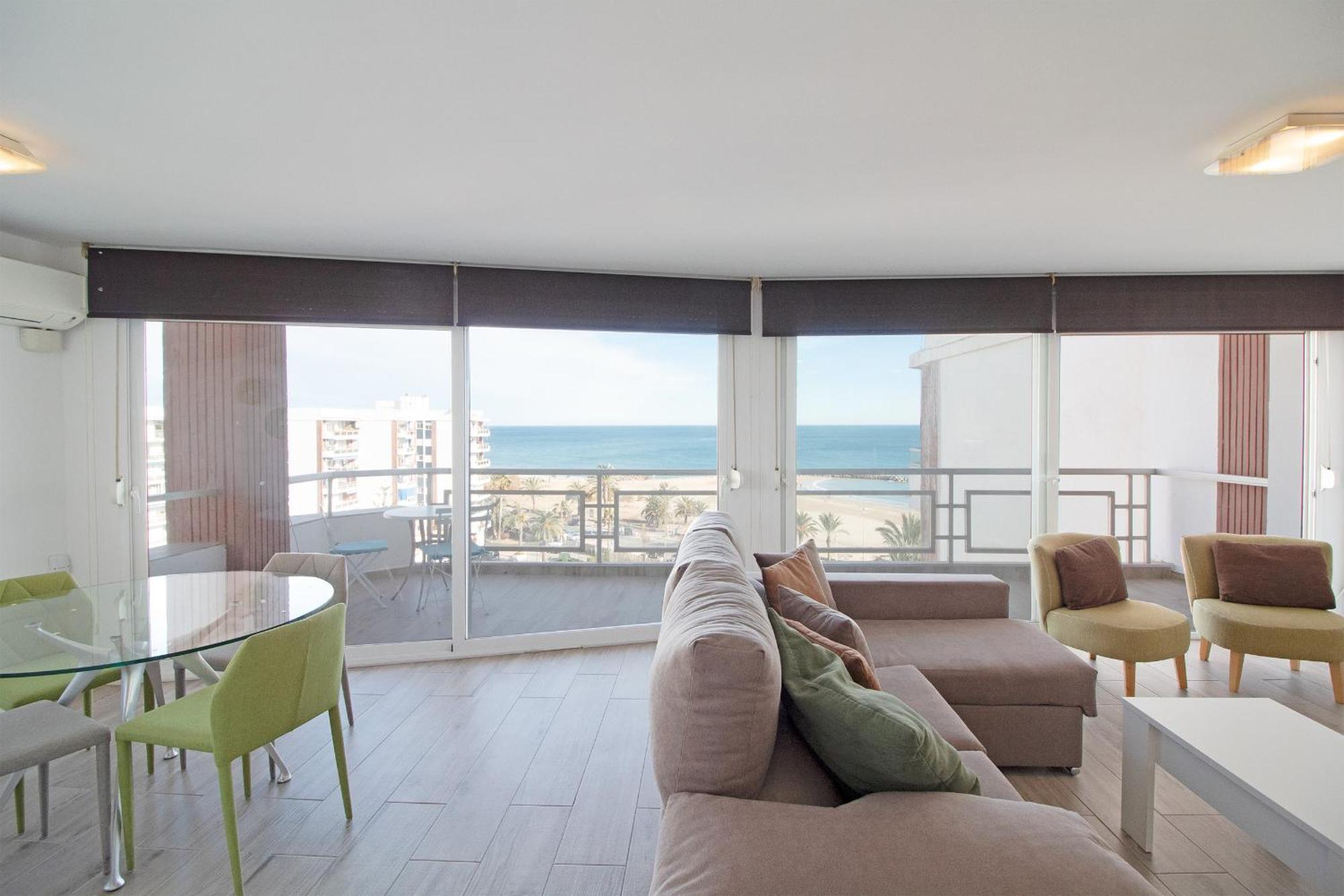 Global Properties, Apartamento Con Terraza E Increibles Vistas Al Mar Sagunto Zewnętrze zdjęcie